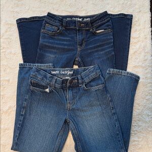Cat & Jack Girls Medium Blue Straight Leg Jeans and Boot cut.